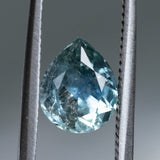 2.23CT PEAR MONTANA SAPPHIRE, PARTI MINTY TEAL, 9X7.4MM, UNTREATED, EARLY ACCESS