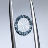 1.40CT OVAL FANTASY CUT MONTANA SAPPHIRE, ICY BLUE, 7.30X6.24MM, UNHEATED, EARLY ACCESS