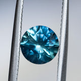 1.44CT ROUND PRECISION CUT MONTANA SAPPHIRE, BLUE, 6.85X4.40MM EARLY ACCESS