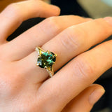 Knife Edge Diamond Studded Split Shank - Setting
