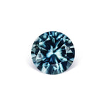 1.04CT PRECISION CUT ROUND BRILLIANT MONTANA SAPPHIRE, TEAL BLUE GREEN, 5.9MM