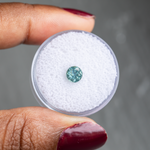 0.92CT MONTANA SAPPHIRE, TEAL GREEN, 5.50X4.05MM, UNTREATED