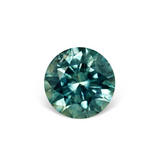 2.61CT ROUND BRILLIANT PRECISION CUT MONTANA SAPPHIRE, TEAL BLUE GREEN, 8.2MM