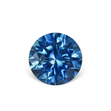 2.47CT ROUND BRILLIANT PRECISION CUT MONTANA SAPPHIRE, OCEAN BLUE, 7.9MM