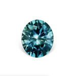 2.54CT OVAL BRILLIANT PRECISION CUT MONTANA SAPPHIRE, PARTI TEAL BLUE GREEN, 8.6x7.2MM