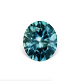 2.54CT OVAL BRILLIANT PRECISION CUT MONTANA SAPPHIRE, PARTI TEAL BLUE GREEN, 8.6x7.2MM