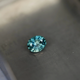 2.54CT OVAL BRILLIANT PRECISION CUT MONTANA SAPPHIRE, PARTI TEAL BLUE GREEN, 8.6x7.2MM