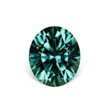 3.11CT OVAL BRILLIANT PRECISION CUT MONTANA SAPPHIRE, TEAL GREEN, 9.1x7.8MM