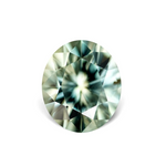 1.43CT OVAL BRILLIANT PRECISION CUT MONTANA SAPPHIRE, PARTI WHITE MINT BLUE, 7X6MM