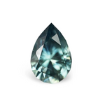 1.53CT PEAR BRILLIANT PRECISION CUT MONTANA SAPPHIRE, SEAFOAM BLUE GREEN, 8.8X6.1MM