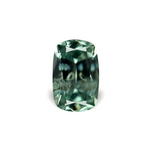 1.52CT ELONGATED CUSHION PRECISION CUT MONTANA SAPPHIRE, GREEN AND SEAFOAM, 8.5X5.5X3.5MM