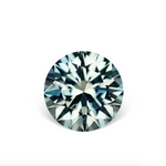 1.40CT ROUND BRILLIANT PRECISION CUT MONTANA SAPPHIRE, LIGHT TEAL, 6.4MM