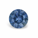 2.49CT PRECISION CUT ROUND BRILLIANT MONTANA SAPPHIRE, MIDNIGHT BLUE, 8.1MM