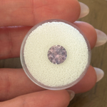 2.40ct Untreated Mauve Precision Cut Montana Sapphire Low Profile Six Prong Split Shank Solitaire in 18k Yellow Gold