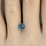 1.46CT OVAL PRECISION CUT MONTANA SAPPHIRE, MEDIUM TEAL BLUE GREEN, 7X6.1MM