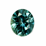 1.46CT OVAL PRECISION CUT MONTANA SAPPHIRE, MEDIUM TEAL BLUE GREEN, 7X6.1MM