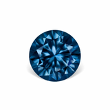 2.58CT ROUND BRILLIANT PRECISION CUT MONTANA SAPPHIRE, OCEAN BLUE AND TEAL, 8.2MM