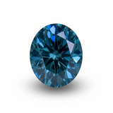 1.86CT PRECISION CUT OVAL BRILLIANT MONTANA SAPPHIRE, ROYAL BLUE TEAL, 7.8X6.2MM