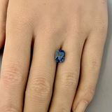 2.62CT RADIANT PRECISION CUT MONTANA SAPPHIRE, PARTI BLUE AND TEAL GREEN, 8.8X6.1MM