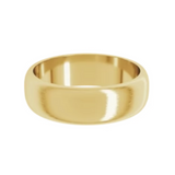 6mm Half Round Wedding Band
