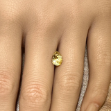 1.46CT PEAR PRECISION CUT MONTANA SAPPHIRE, BICOLOR YELLOW WHITE, 8.4X6.1MM