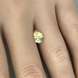1.46CT PEAR PRECISION CUT MONTANA SAPPHIRE, BICOLOR YELLOW WHITE, 8.4X6.1MM
