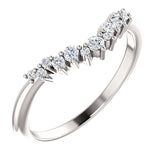 Waterfall Diamond Band in white gold