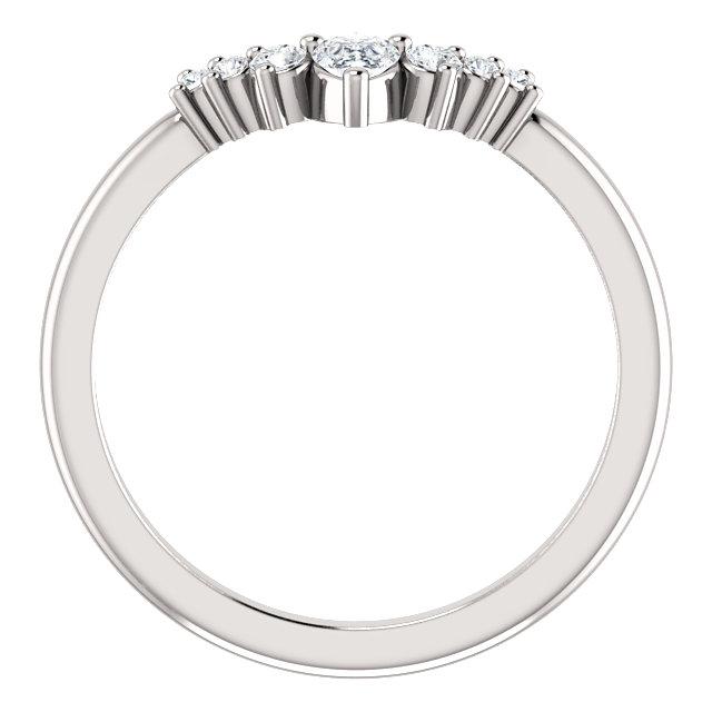 Tiara Curved Diamond Band