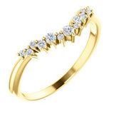 Waterfall Diamond Band in yellow gold