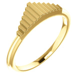 Cliff Dweller Band- Women's Stacking band in yellow gold