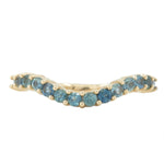 Gemstone Contour Band