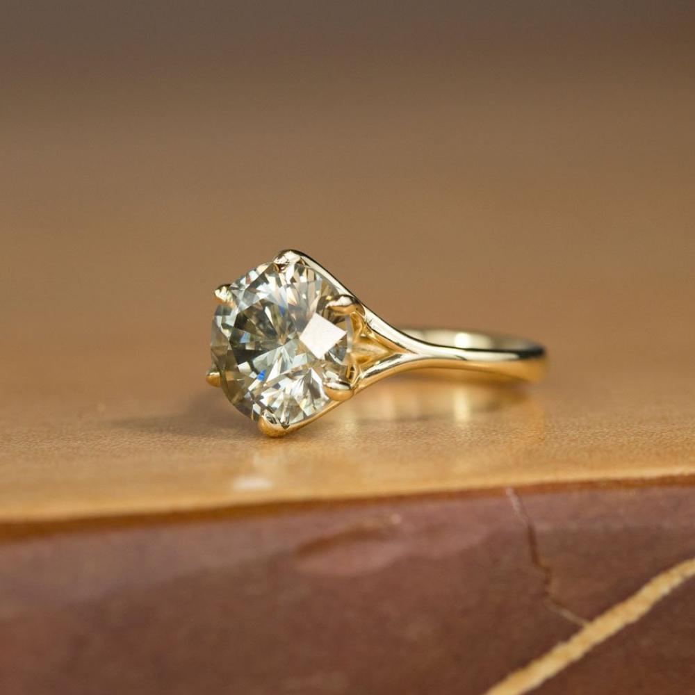 Split Shank Six Prong Solitaire