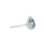 French Set- Diamond Studded Halo and Band - Setting