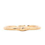 Gold Dewdrop Stacking Rings - Hand Carved Dainty Stacking Rings in Recycled Gold by Anueva Jewelry